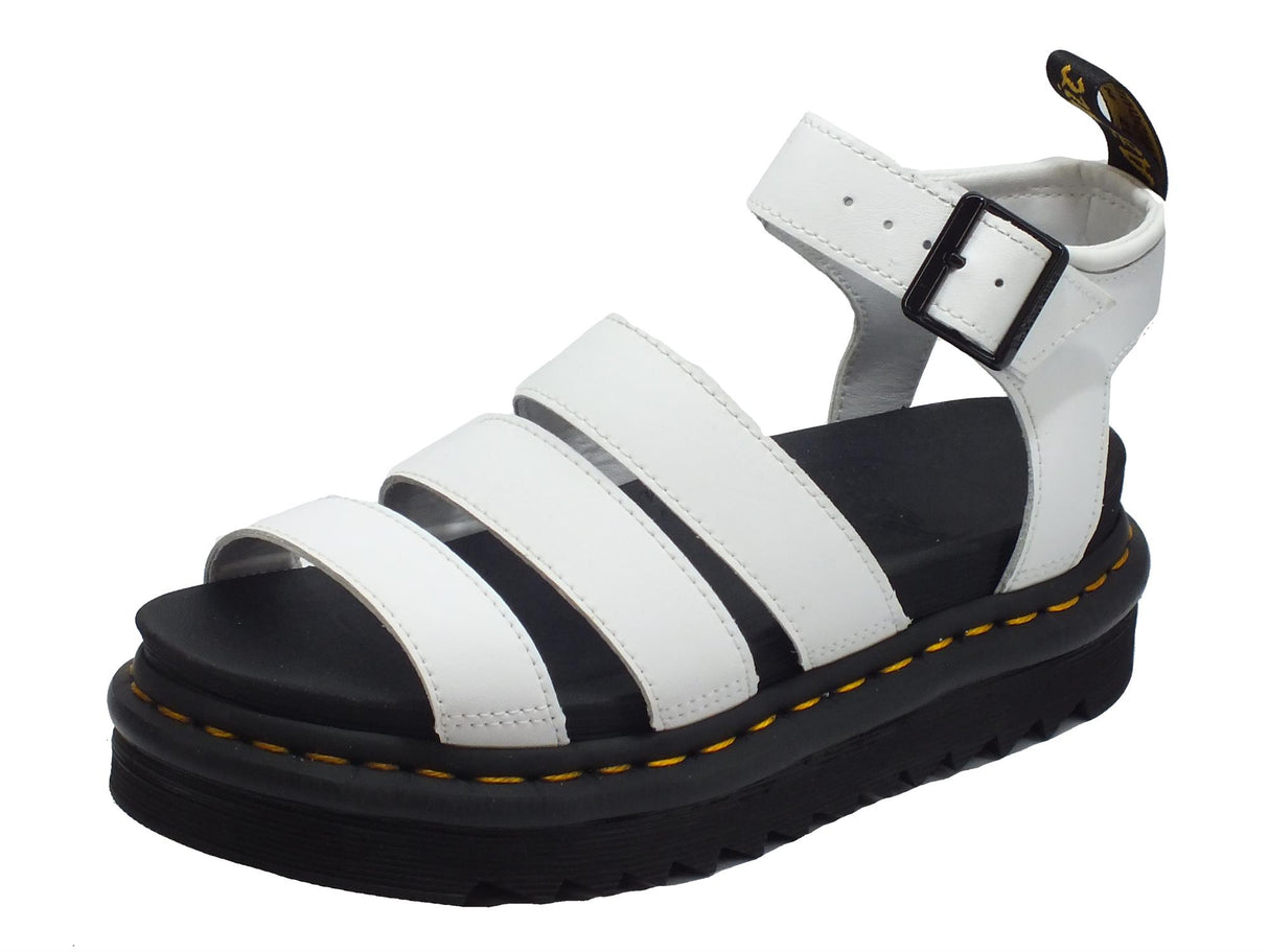 Dr. Martens Dr. Martens Blaire 25768100 Hydro White Sandali Donna in pelle zeppa alta White