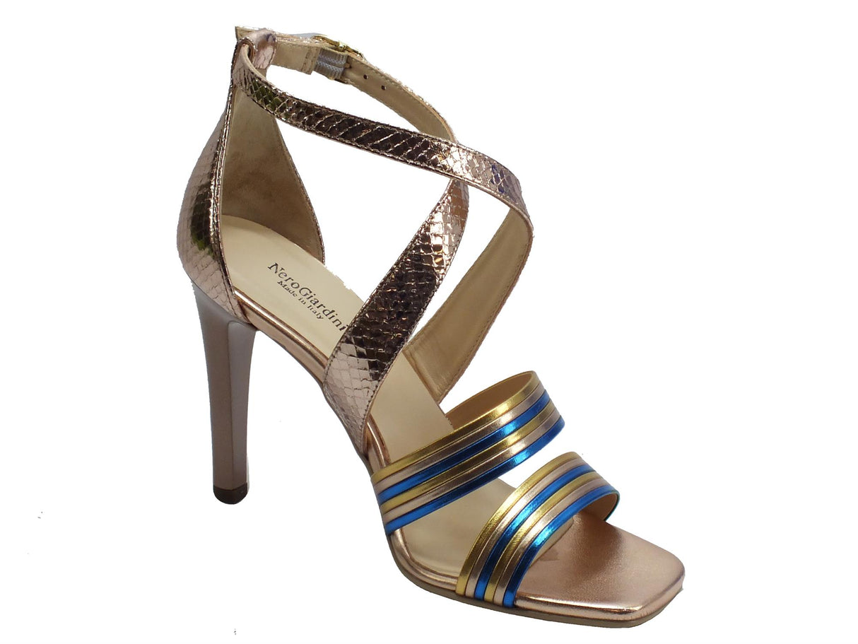 Nero Giardini NeroGiardini E012852DE Blade Vipera Phard Sandali per Donna tacco alto a spillo allaccio incrociato Blade Vipera Phard