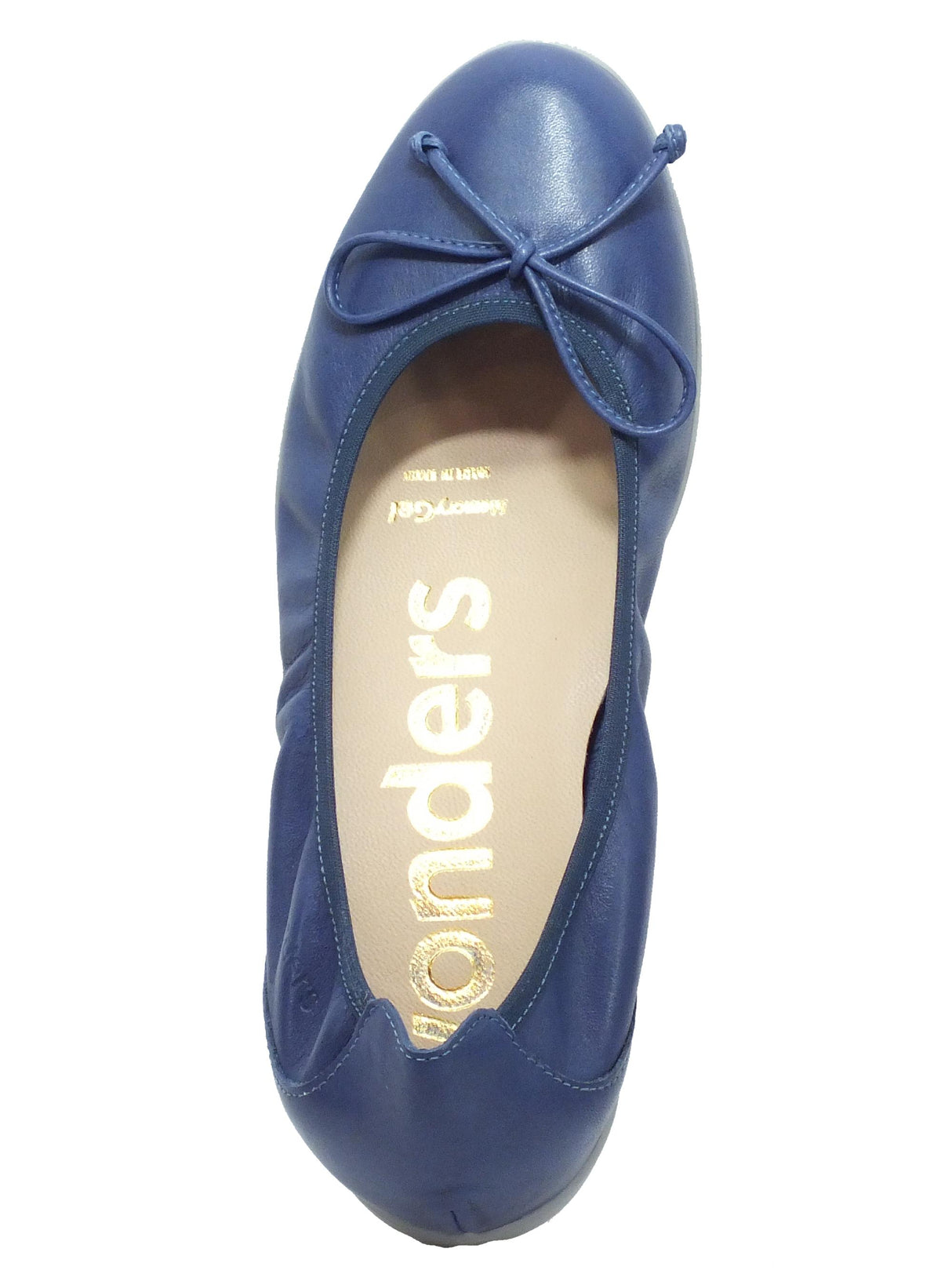 Wonders Wonders A-1101 Sauvag Baltic Ballerine alto in pelle blu baltico Sauvag Baltic