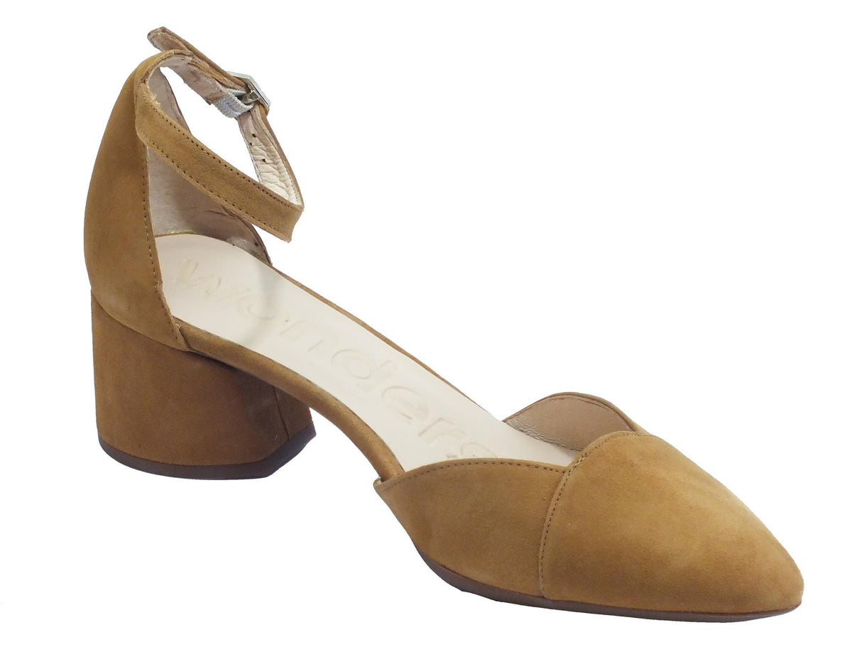Wonders Wonders I-8002 Ante V Sand Sandali con tacco medio in nabuk Sabbia Ante V Sand