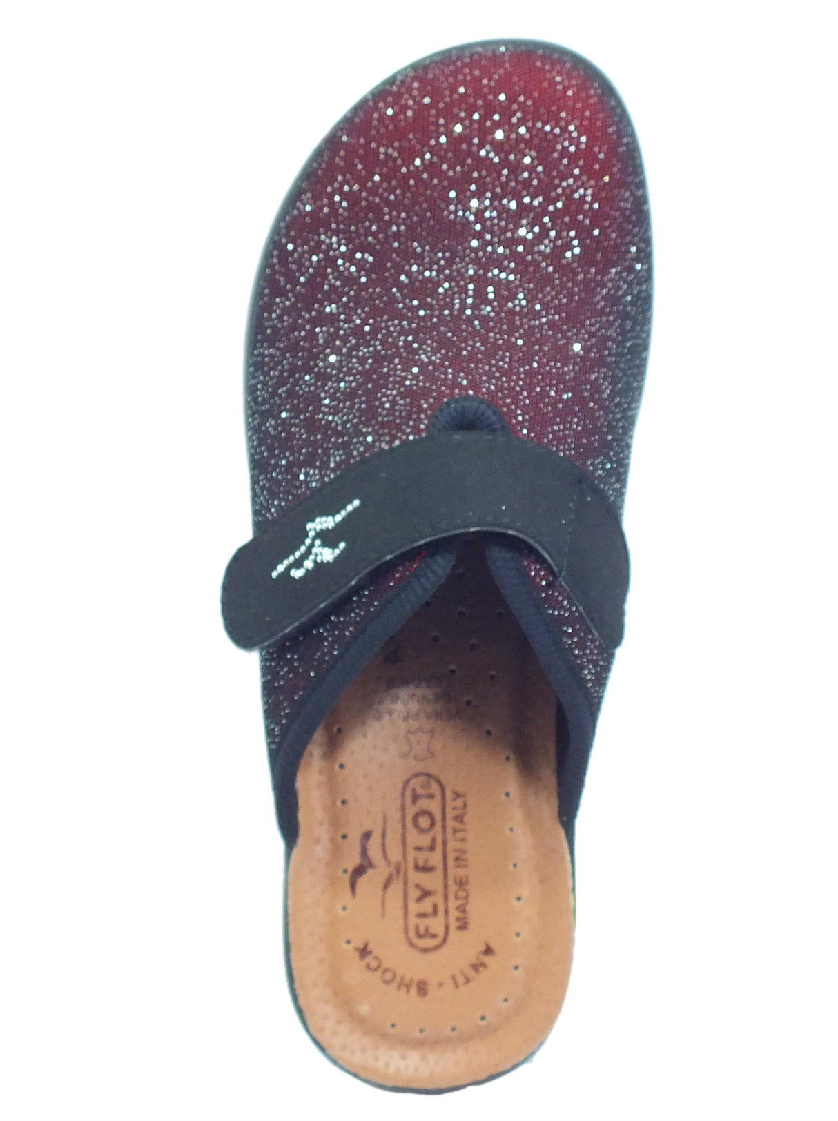 FlyFlot Fly Flot Q7 P56 VE Bordò Pantofole per Donna in tessuto con stratch di regolazione Bordò