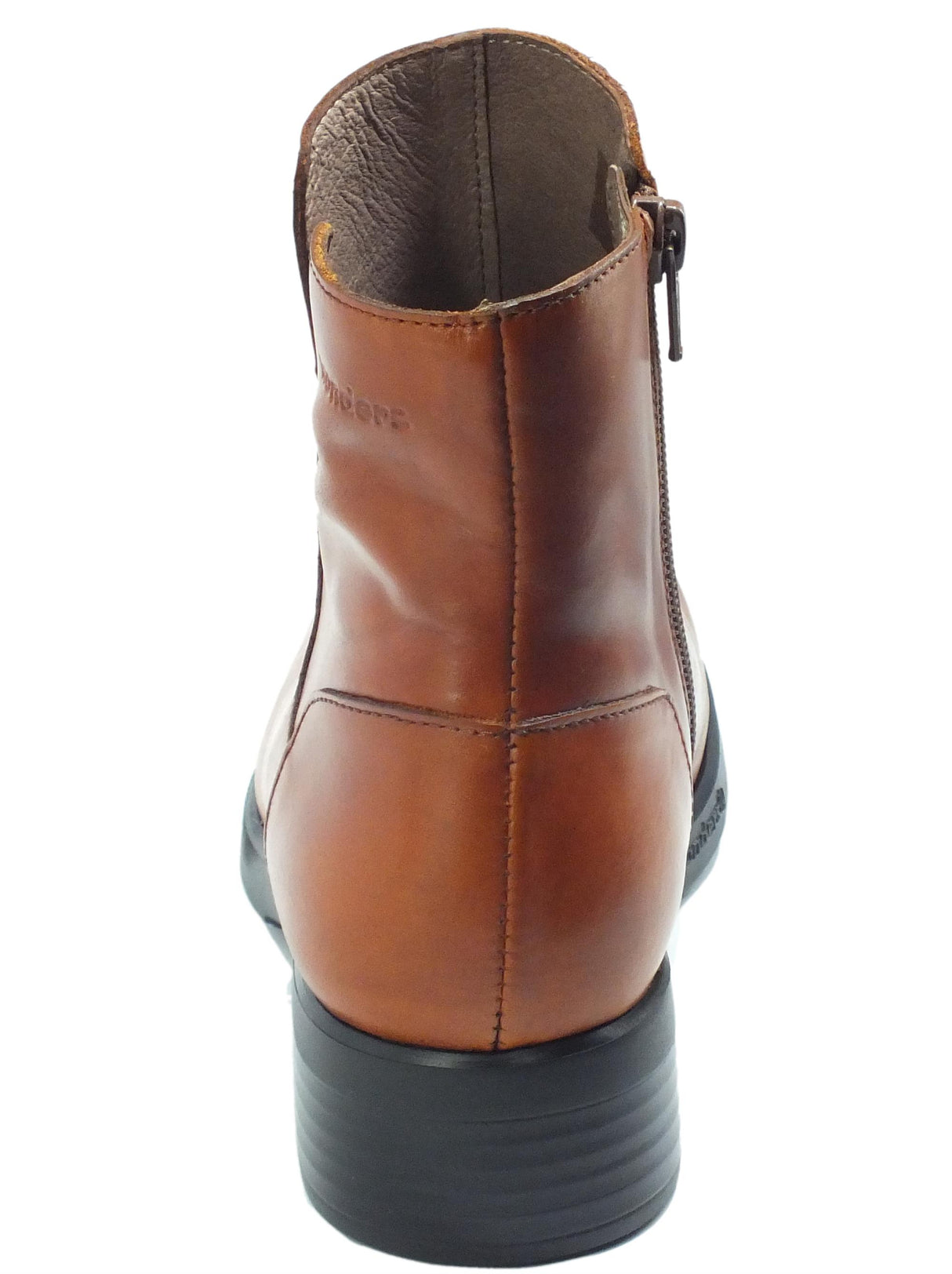 Wonders Wonders D-9302 Oregon Conac Stivaletto con tacco basso per Donna in pelle Conac