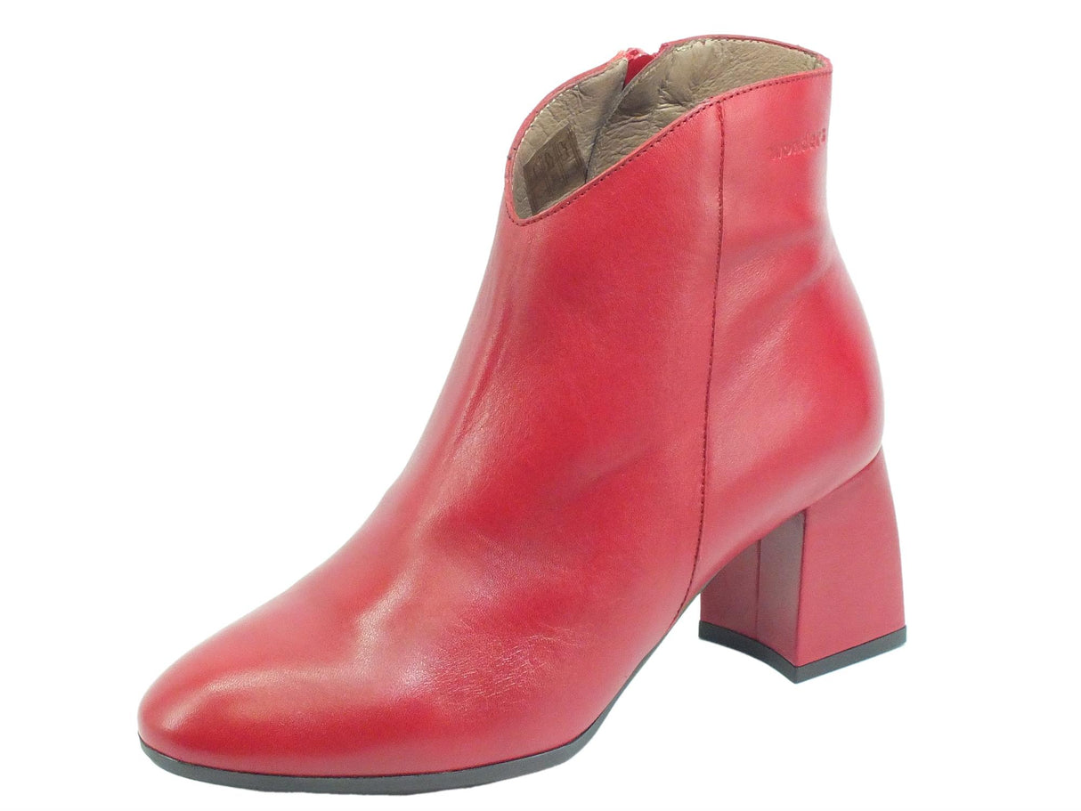 Wonders Wonders I-7735 ISEO I Rubi Tronchetti accollati con tacco alto per Donna in pelle Rubi