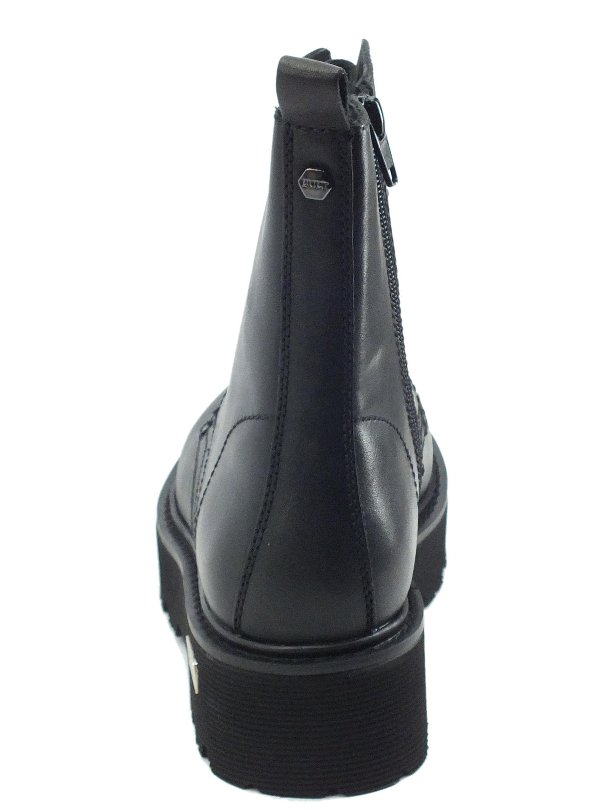 CULT CULT CLE103130 Slash 1814 Mid Black Anfibi per Donna in pelle Black