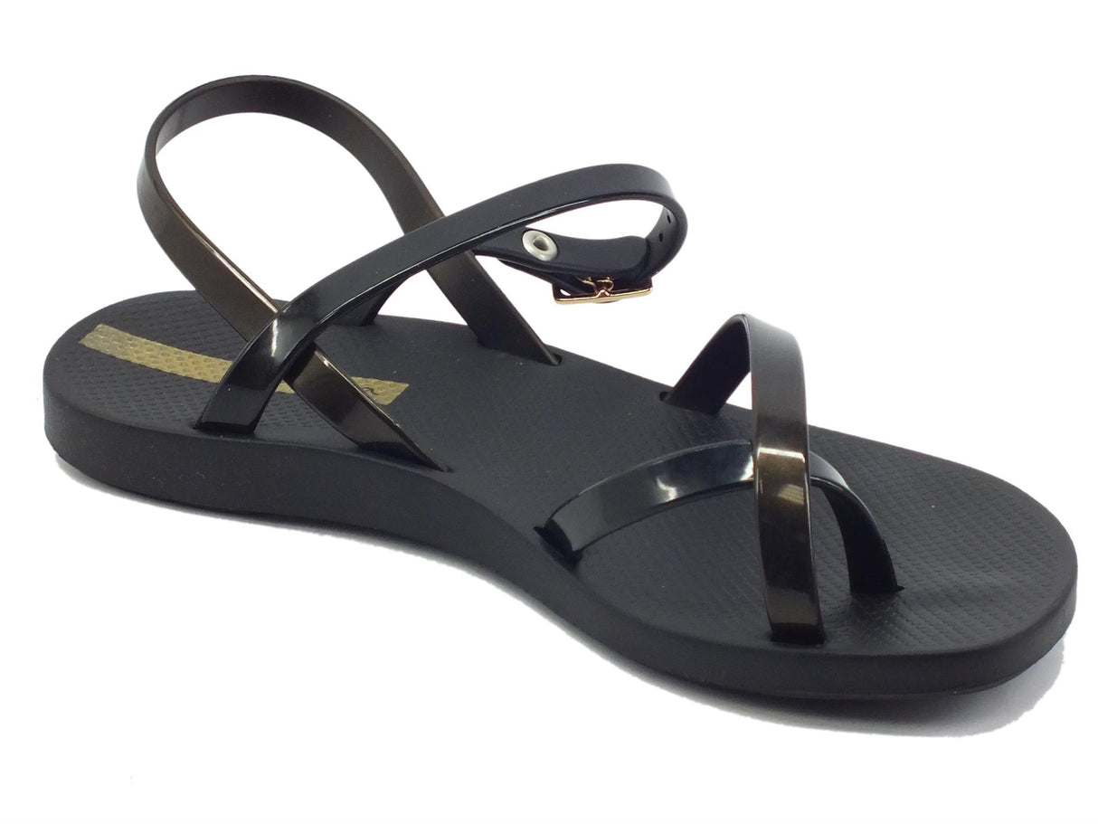 Ipanema Ipanema 82842 Fashion Sand VIII Black Gold Sandali Infradito per Donna in caucciù Black