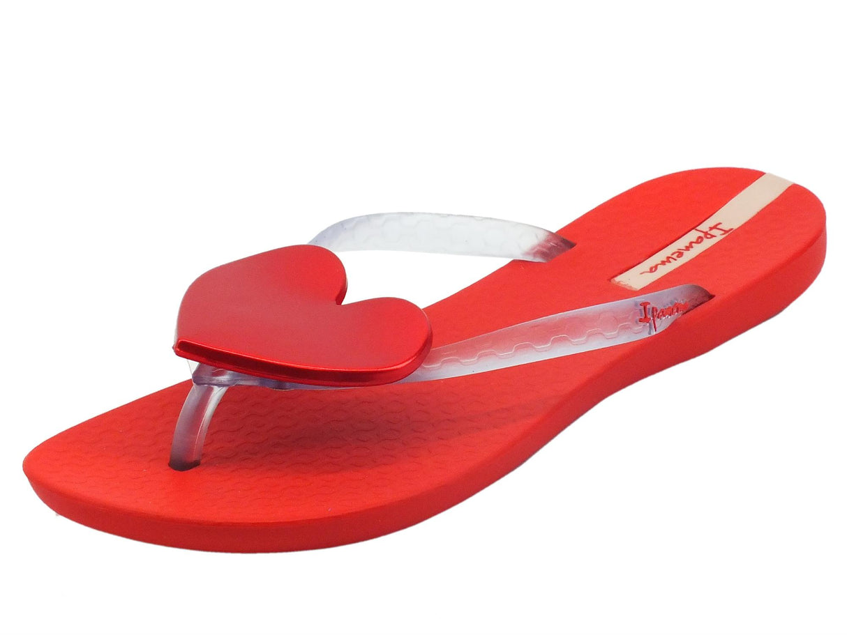 Ipanema Ipanema 82120 Maxi Fashion II Red Clear Infradito per Donna in caucciù con cuore Red