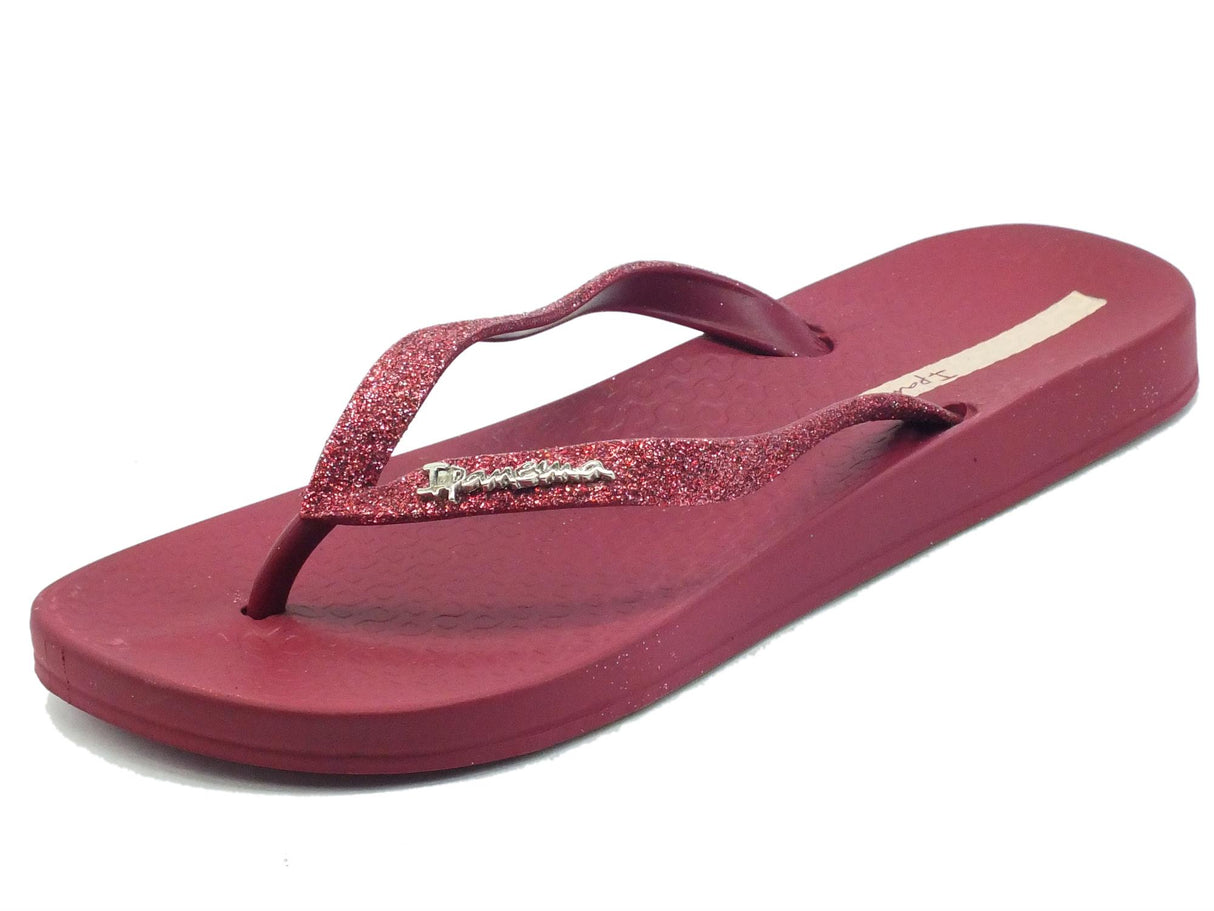 Ipanema Ipanema 83140 Anat Lolita Red Glitter Red Infradito per Donna in caucciù zeppa bassa Glitter Red