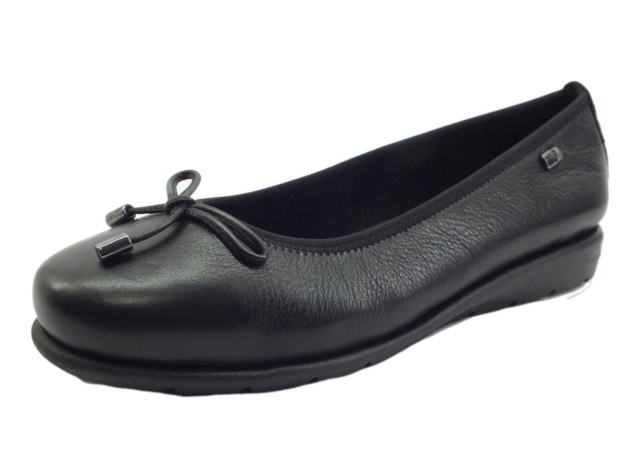 Valleverde ValleverdeVS10100 Nappa Nera Ballerine per donna in pelle nero