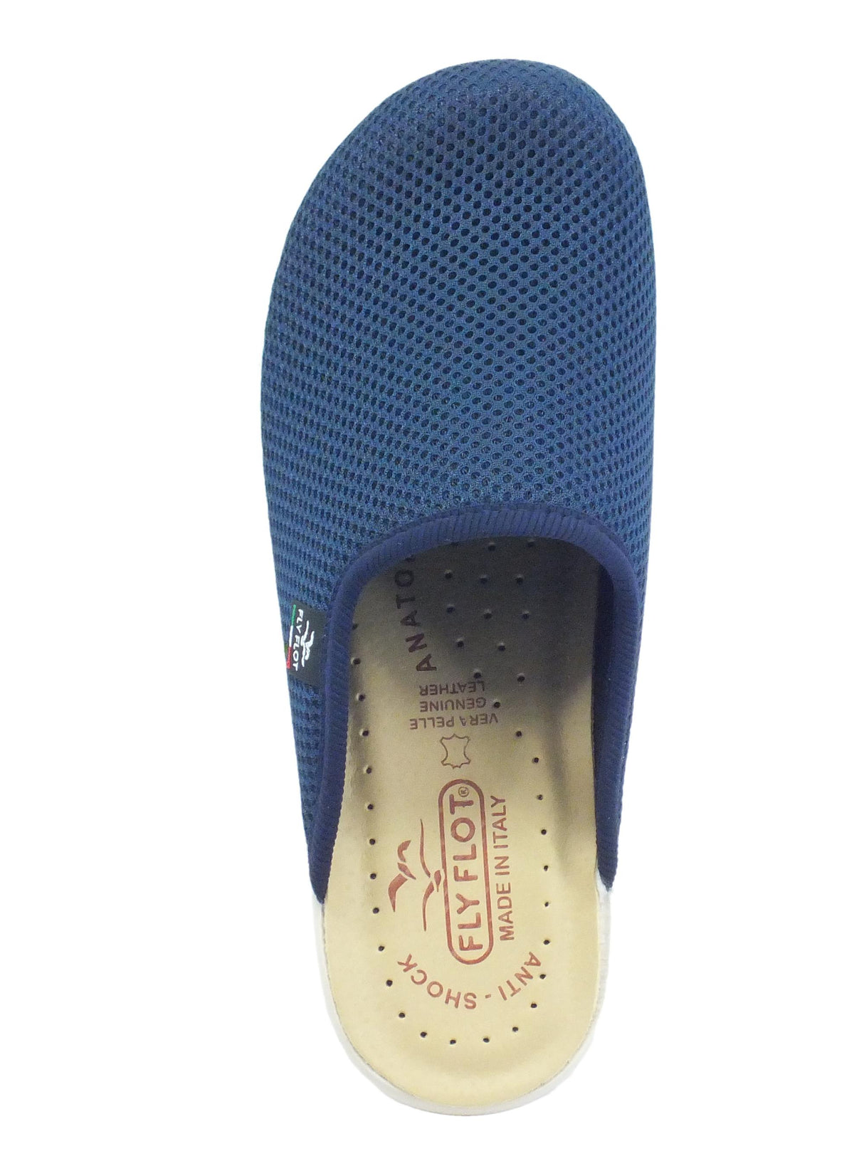 Fly Flot FlyFlot T4 368 FE Blu Pantofole per Donna in tessuto con sottopiede in pelle Blu