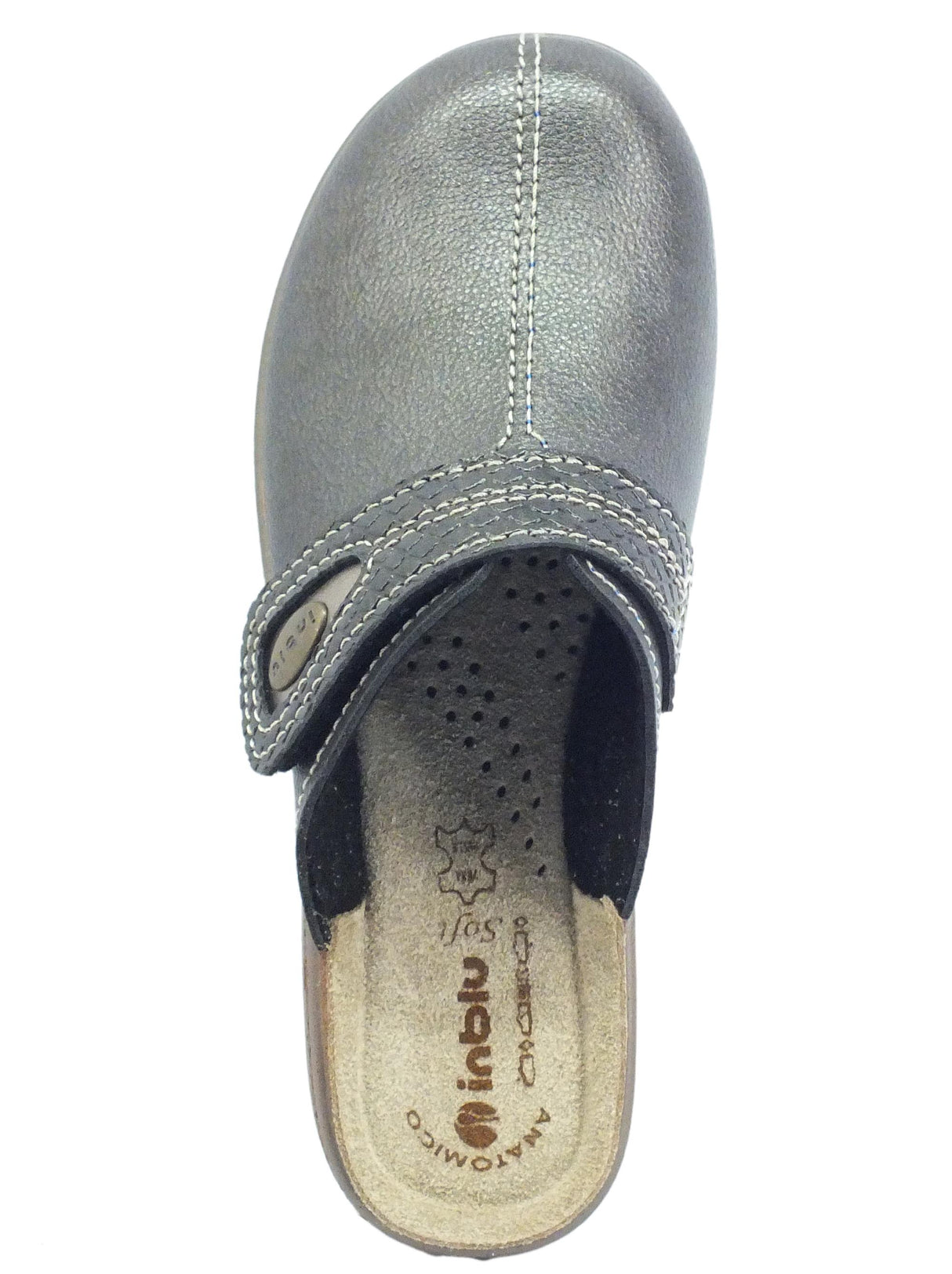 InBlu InBlu Ly 000061 Canna Fucile Pantofole Donna Anatomiche con regolazione a strappo Canna Fucile