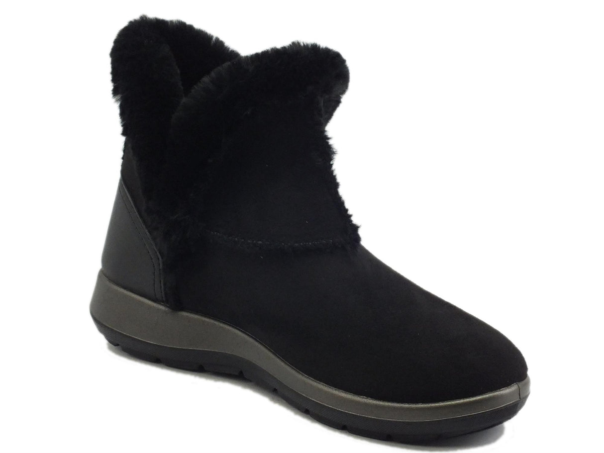 InBlu InBlu WG000022 Nero Tronchetti per Donna in ecocamoscio con ecopellicciotto Nero