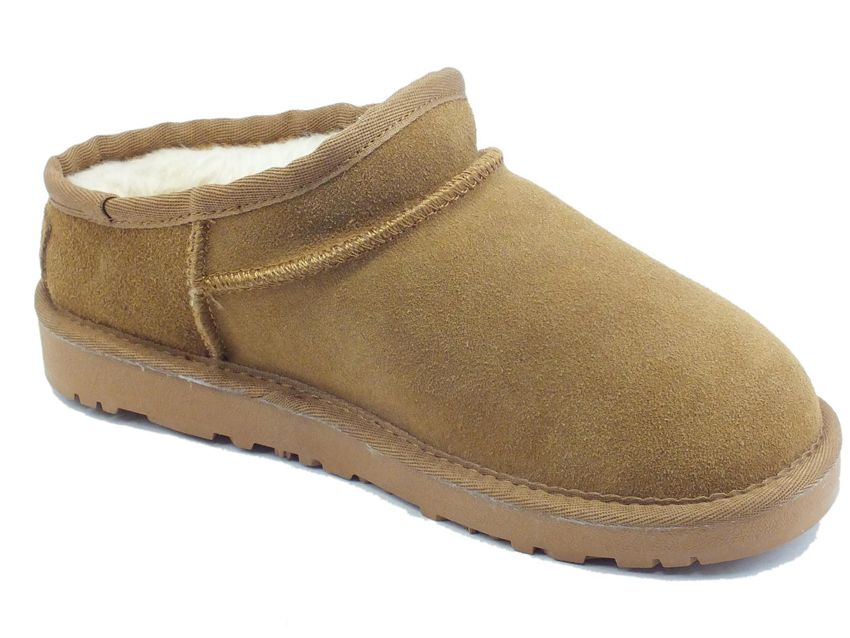 Pregunta Pregunta PL5884 Brown Mammut per Donna modello scalsato in nabuk marrone con ecopellicciotto Brown