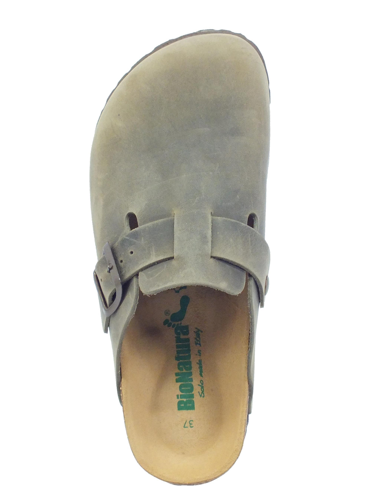 BioNatura BioNatura 11 Vegas Imb Crazy Fango Sandali per Donna in pelle ingrassata zeppa bassa Fango