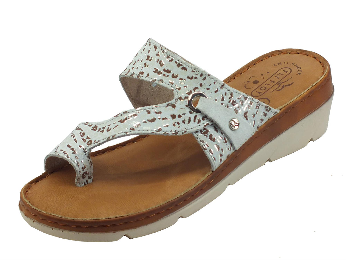 FlyFlot FlyFlot 71 F20 JG Grigio Chi Sandali Infraalluce Donna nabuk effetto animal grigio sottopiede pelle Grigio