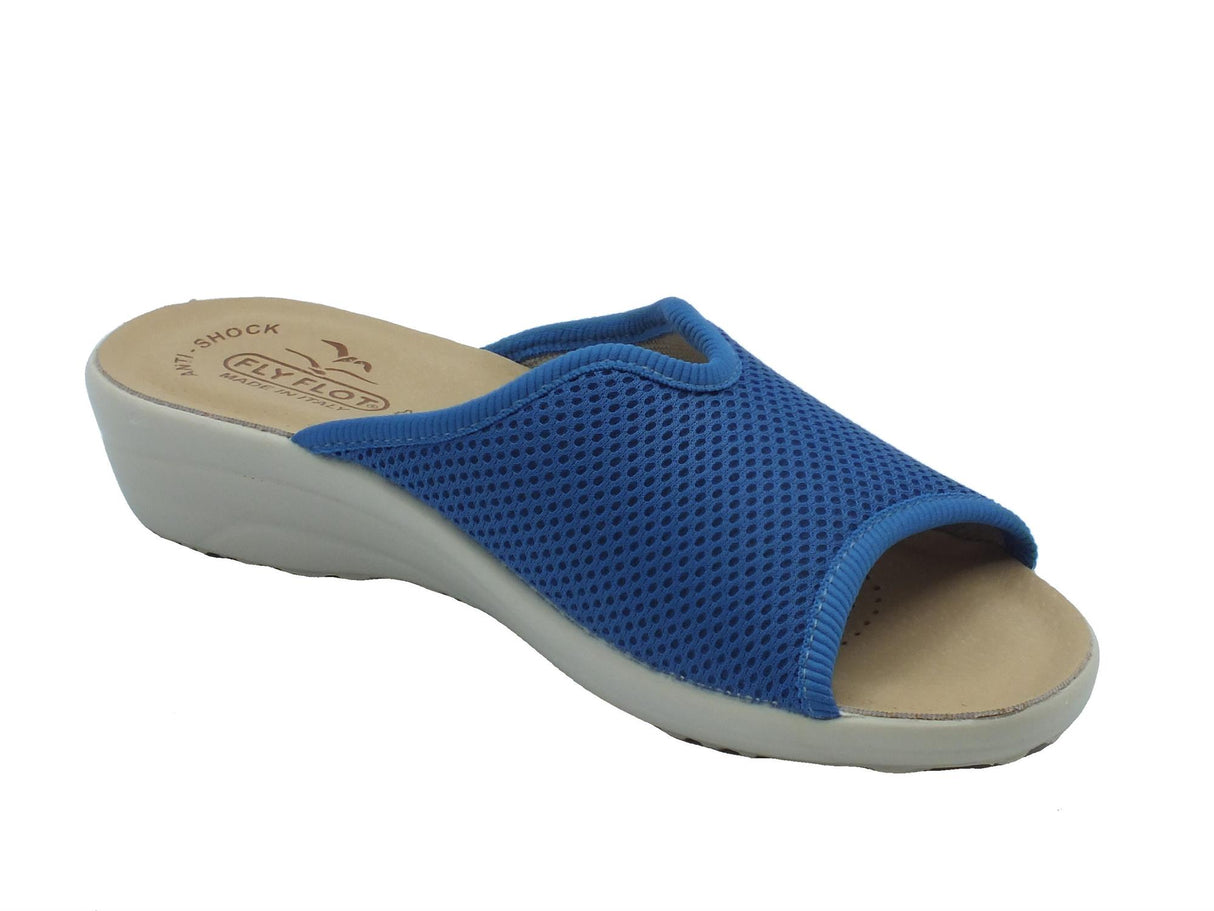 FlyFlot FlyFlot T4 429 FE Avio Ciabatte per Donna in tessuto elasticizzato con sottopiede antishock Avio