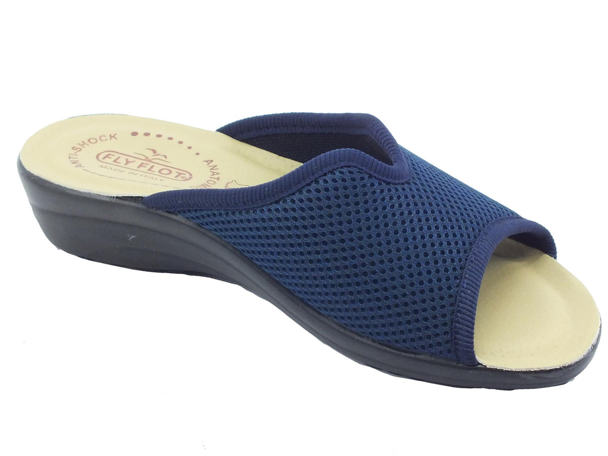 Fly Flot FlyFlot T4 429 FE Blu Ciabatte per Donna in tessuto elasticizzato con sottopiede antishock Blu