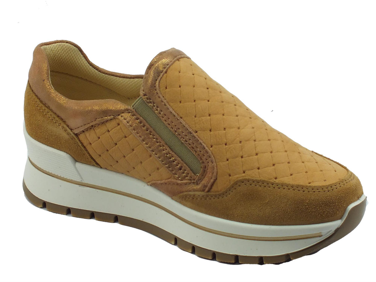 Igi&Co Igi&Co 1660944 Scam. Cuoio Mocassini Confort per Donna effetto intrecciato Cuoio