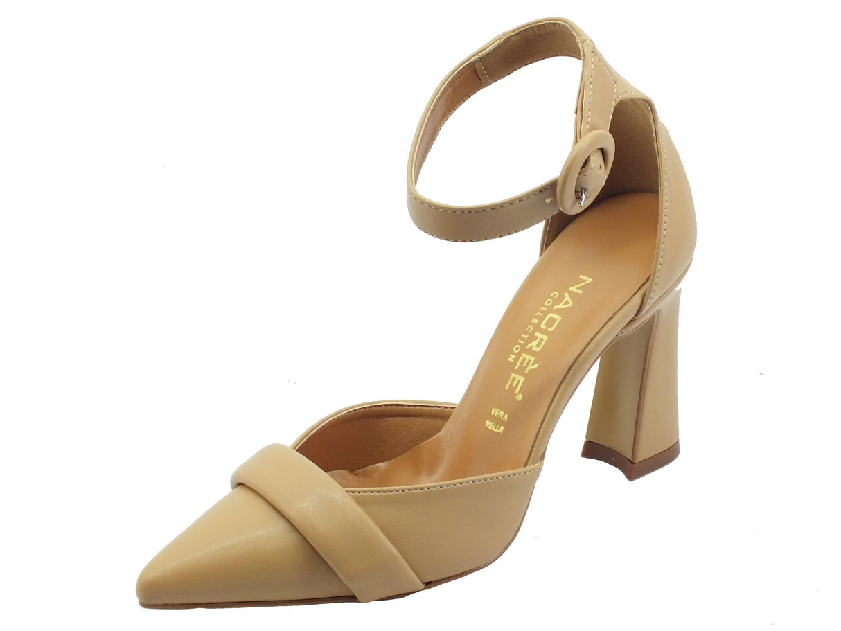 Nacrèe Nacrèe 6859Y022 Cap Natur Sandali eleganti per Donna a punta tacco alto beige Beige