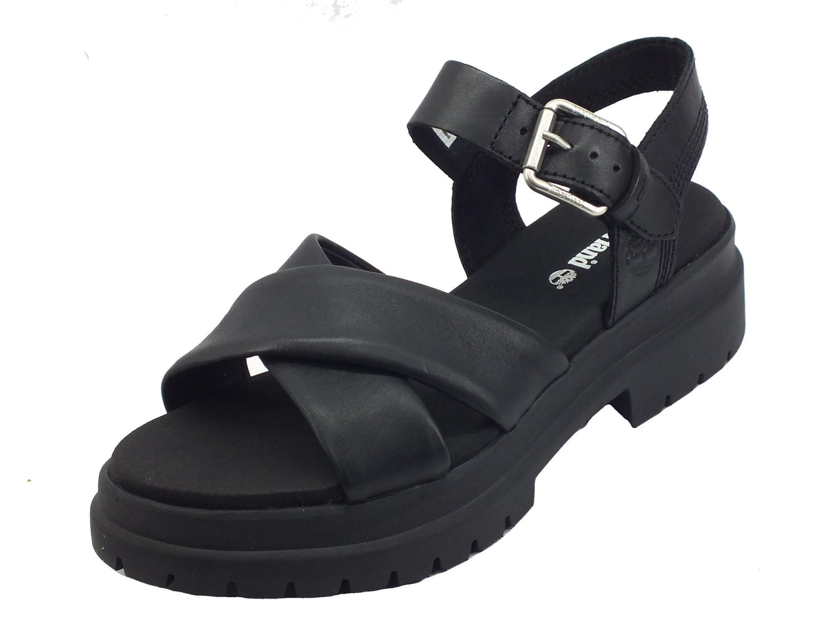 Timberland Timberland 0A2QVJ London Vibe Black Full Grain Sandali per Donna in pelle nero