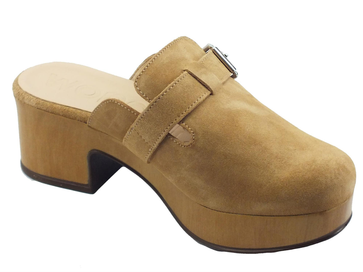 Wonders Wonders D-9503-P Trend Sand Sandali per Donna in nabuk sabbia con tacco basso Sand