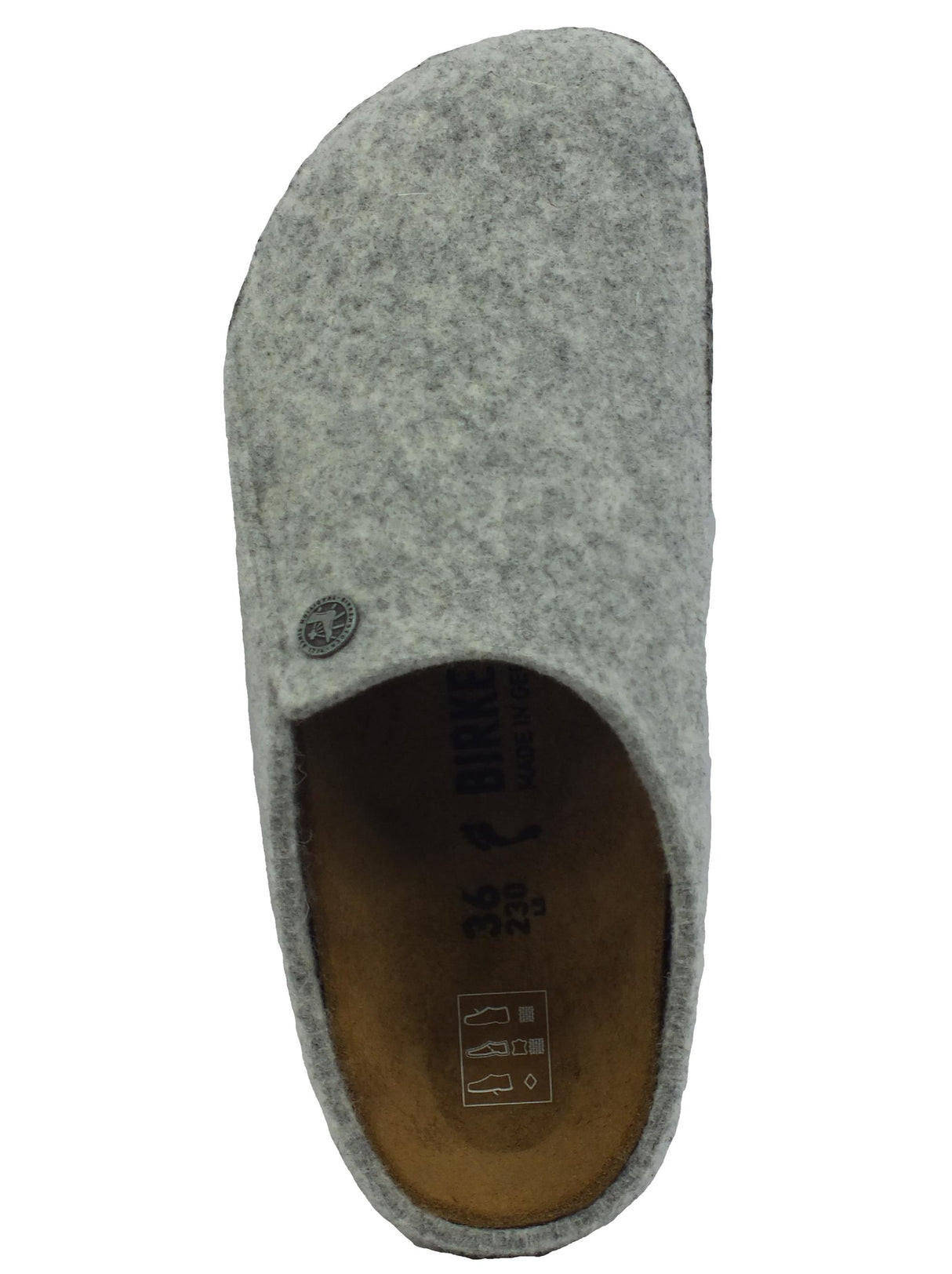 Birkenstock Birkenstock 1014934 Zermatt Rivet Light Gray Ciabatte per Donna in lana cotta Gray