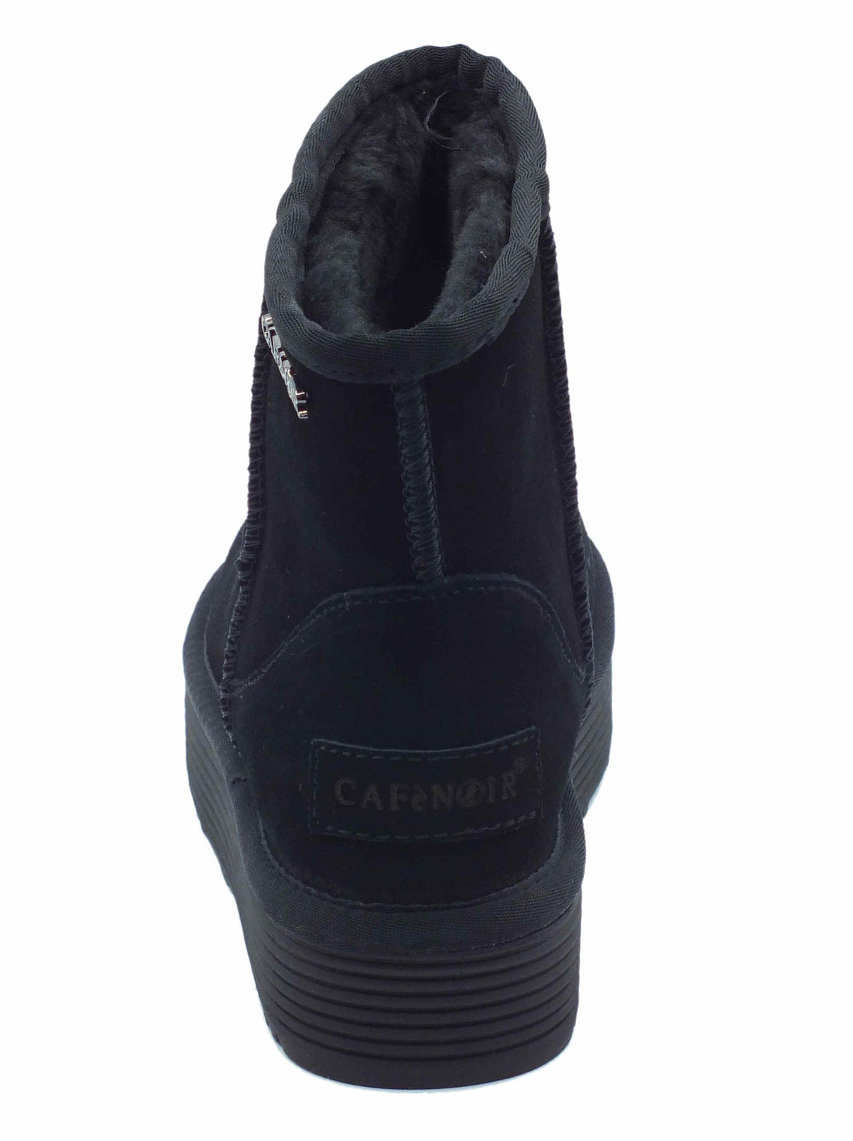 CafèNoir CAFèNOIR DR6017 Nero Mammut per Donna in nabuk con ecopellicciotto e zeppa alta Nero