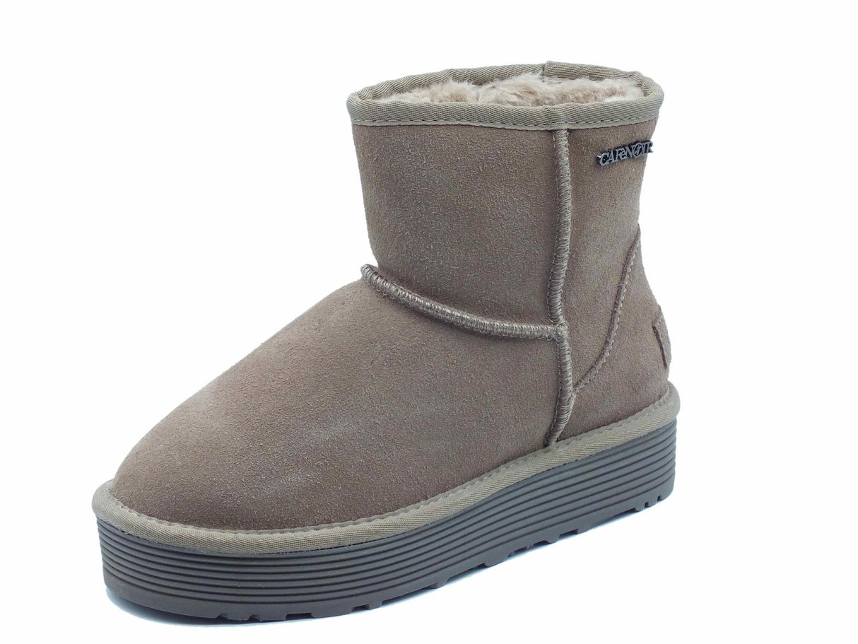 CafèNoir CAFèNOIR DR6017 Taupe Mammut per Donna in nabuk con ecopellicciotto e zeppa alta Taupe