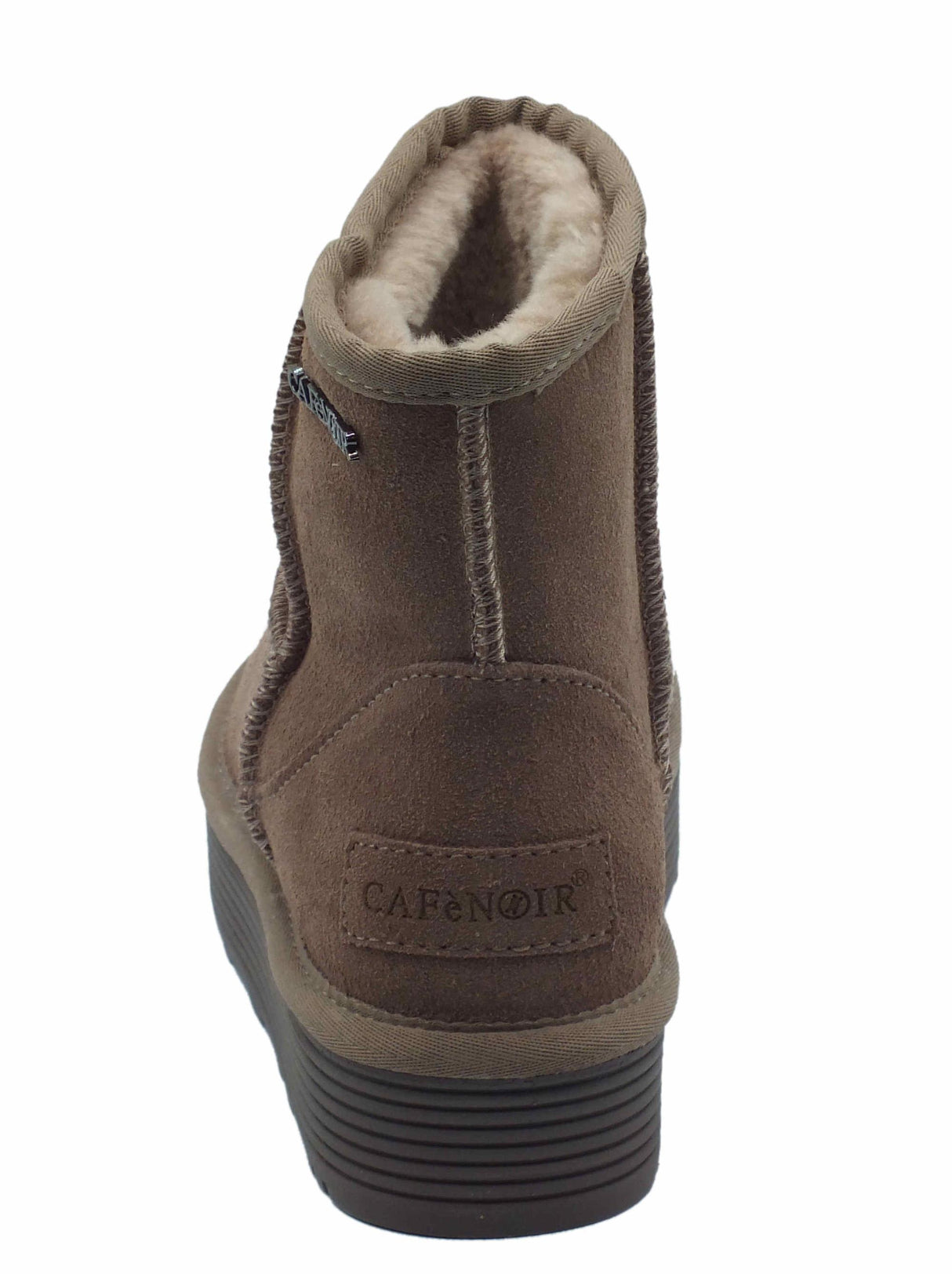 CafèNoir CAFèNOIR DR6017 Taupe Mammut per Donna in nabuk con ecopellicciotto e zeppa alta Taupe