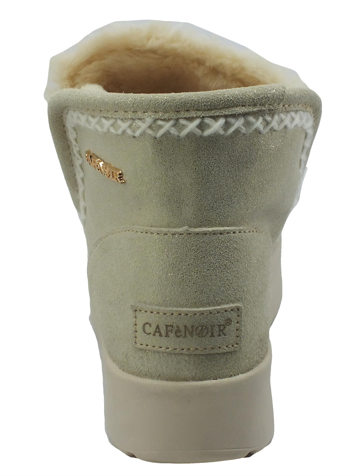 CafèNoir CAFèNOIR DZ6110 Platino Mammuttini per Donna in nabuk con ecopellicciotto Platino