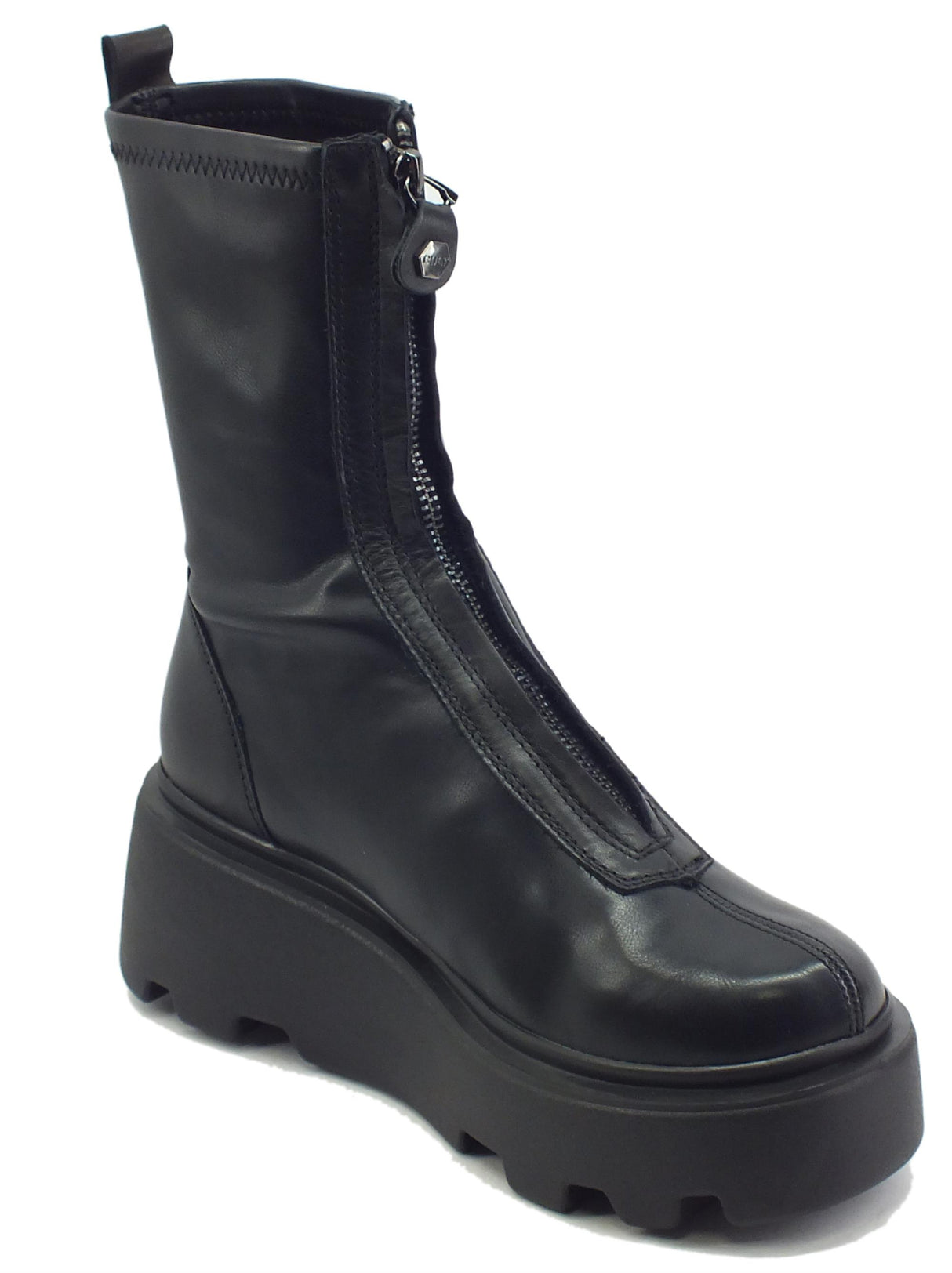 CULT CULT New Rock CLW355400 Black Anfibi Donna in pelle modello paracadutista nero