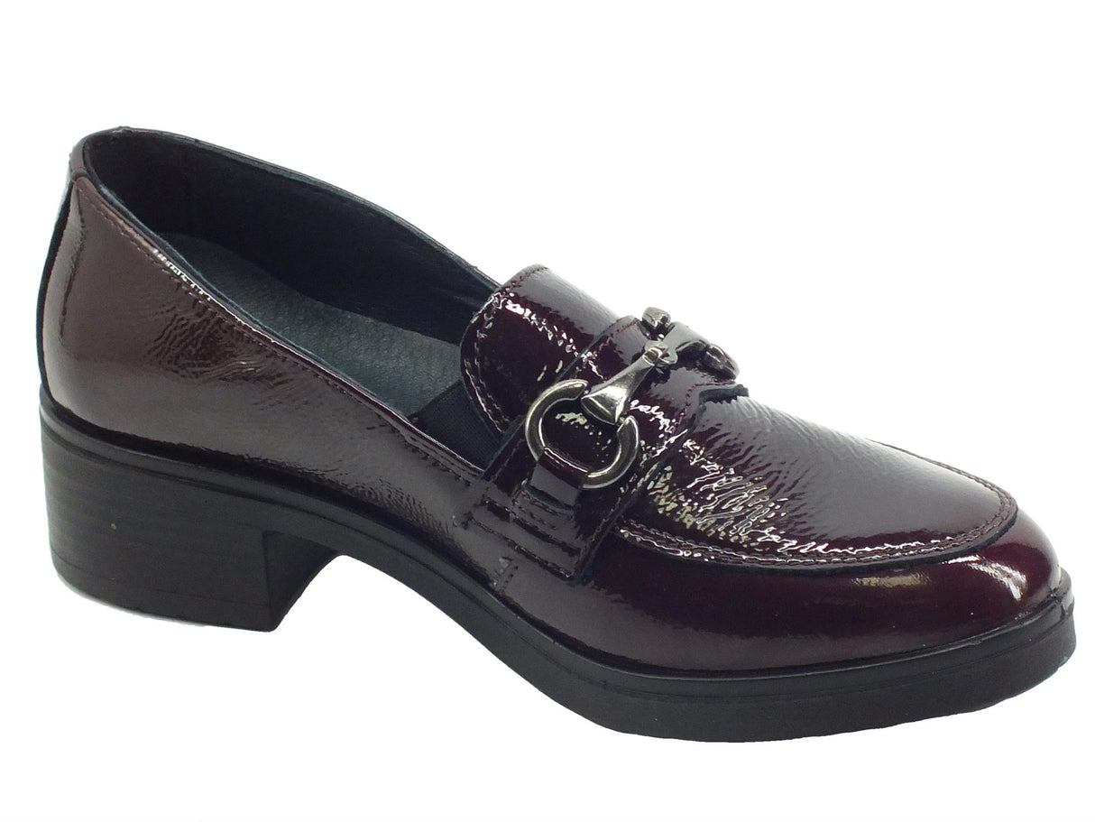 ENVAL Soft ENVAL Soft 2752122 Naplak Bordò Mocassini Confort per Donna in vernice Bordò
