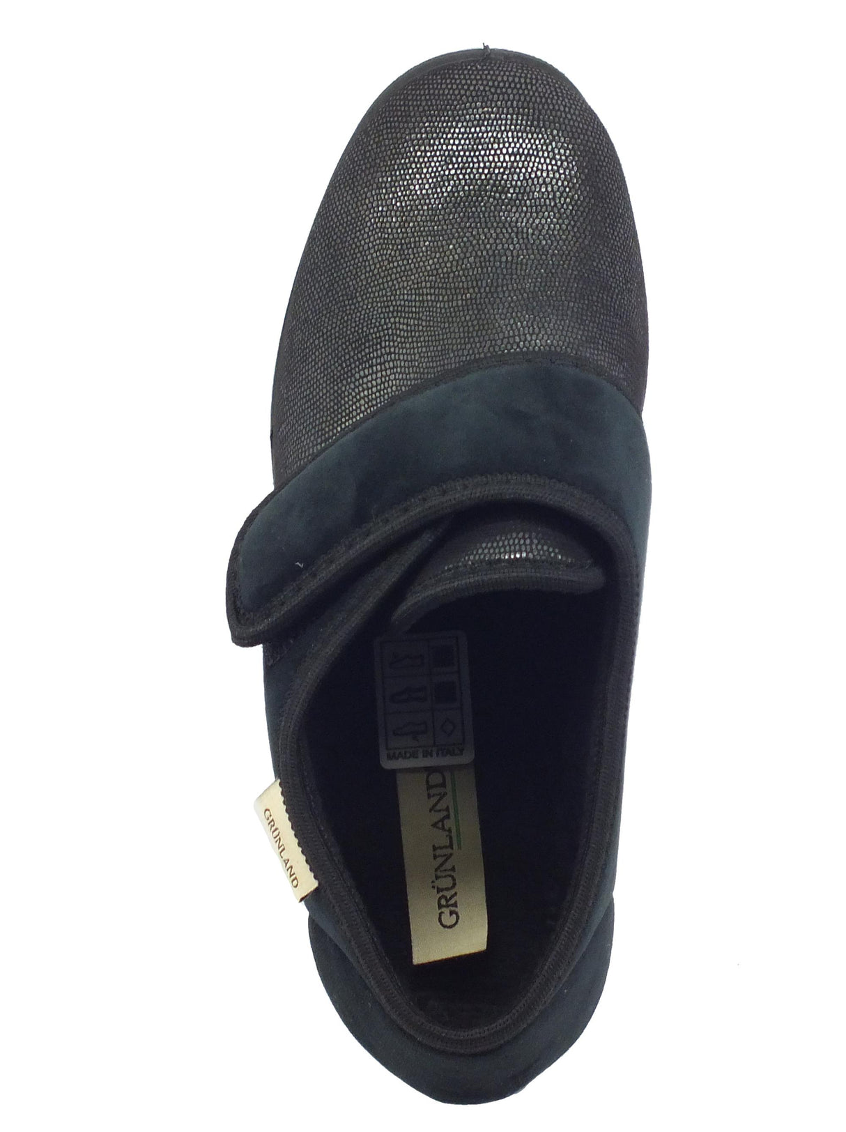 Grunland Grunland IRAE PA0598 Nero Pantofole chiuse per Donna in tessuto elasticizzato nero