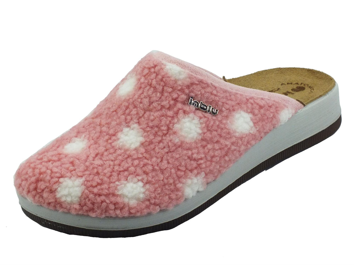InBlu InBlu CT000024 Rosa Pantofole per Donna in tessuto spugna sottopiede anatomico Rosa