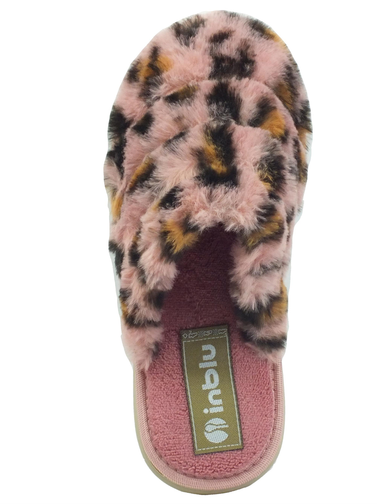 InBlu InBlu EK000008 Rosa Pantofole per Donna in ecopellicciotto leopardato rosa leopardato rosa