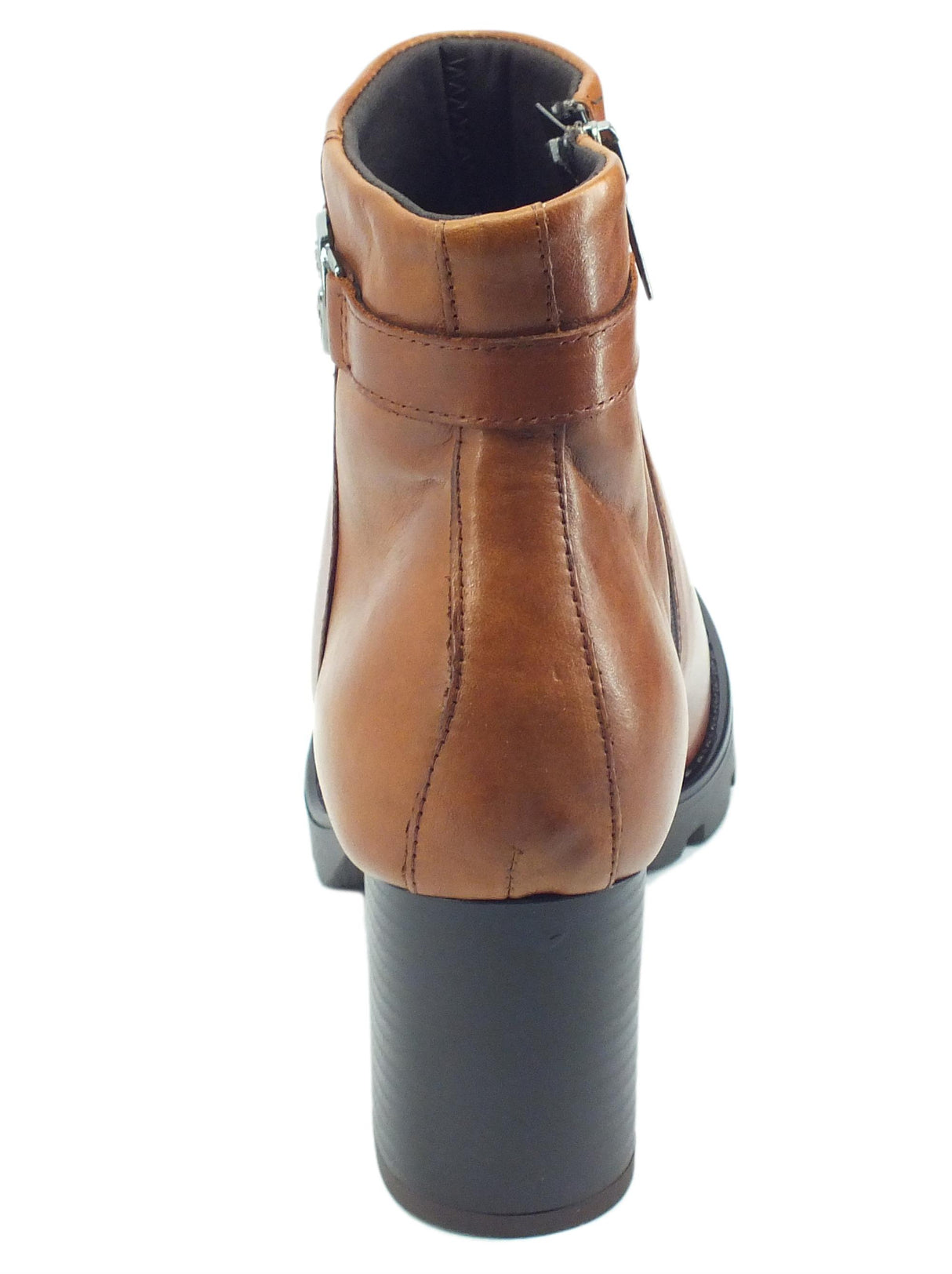 Igi&Co Igi&Co 2693122 Vitello Anticato Cognac Tronchetti eleganti per Donna in pelle tacco alto Cognac