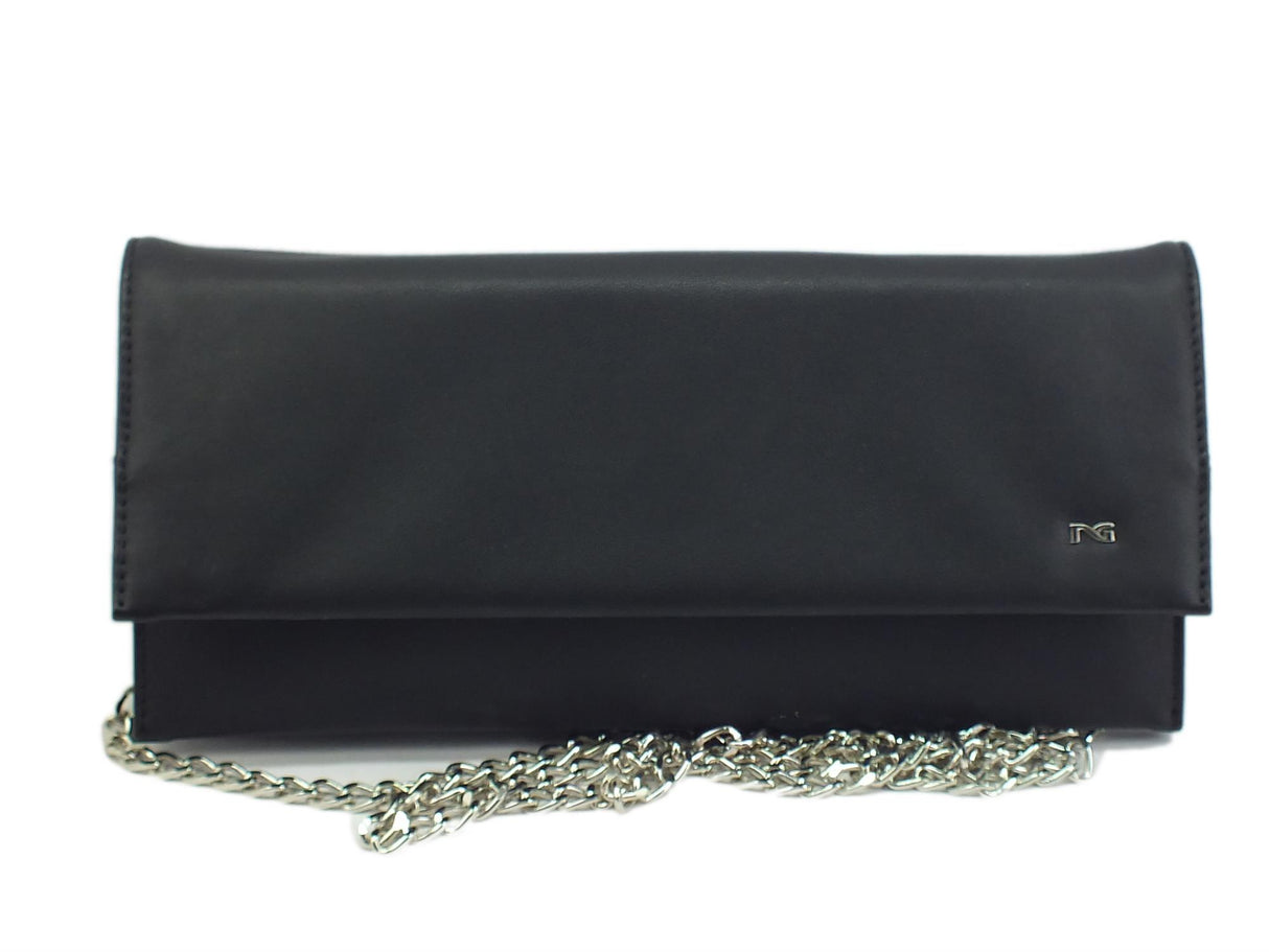 Nero Giardini NeroGiardini E047009D Amur Nero Pochette a portafogli con tracollina per Donna in sintetico nero