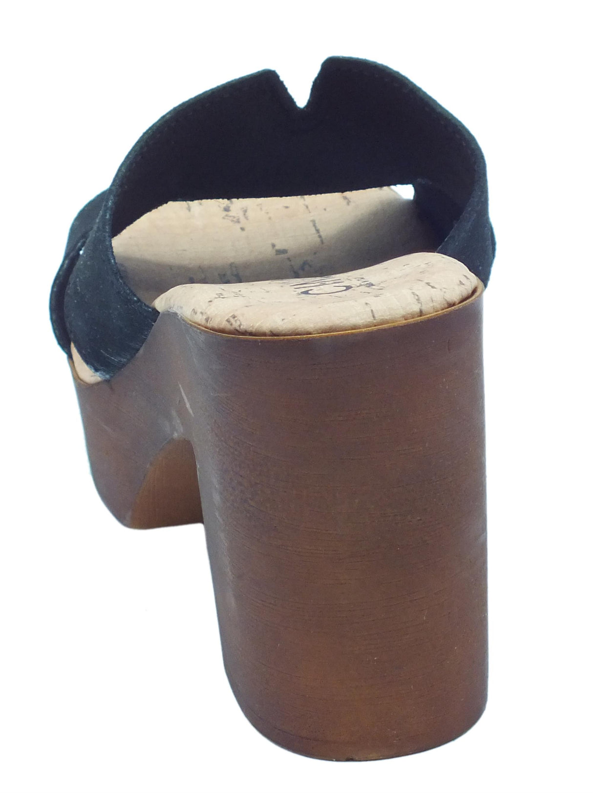 Cinzia Soft Cinzia Soft IAF2833420 Nero Sandali Scalsati per Donna in nabuk con taccone e plateau effetto legno Nero