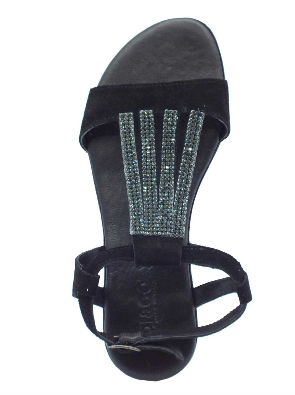 Igi&Co Igi&Co 3683500 Scamosciato Soft Nero Sandali per Donna in nabuk con tacco basso Nero