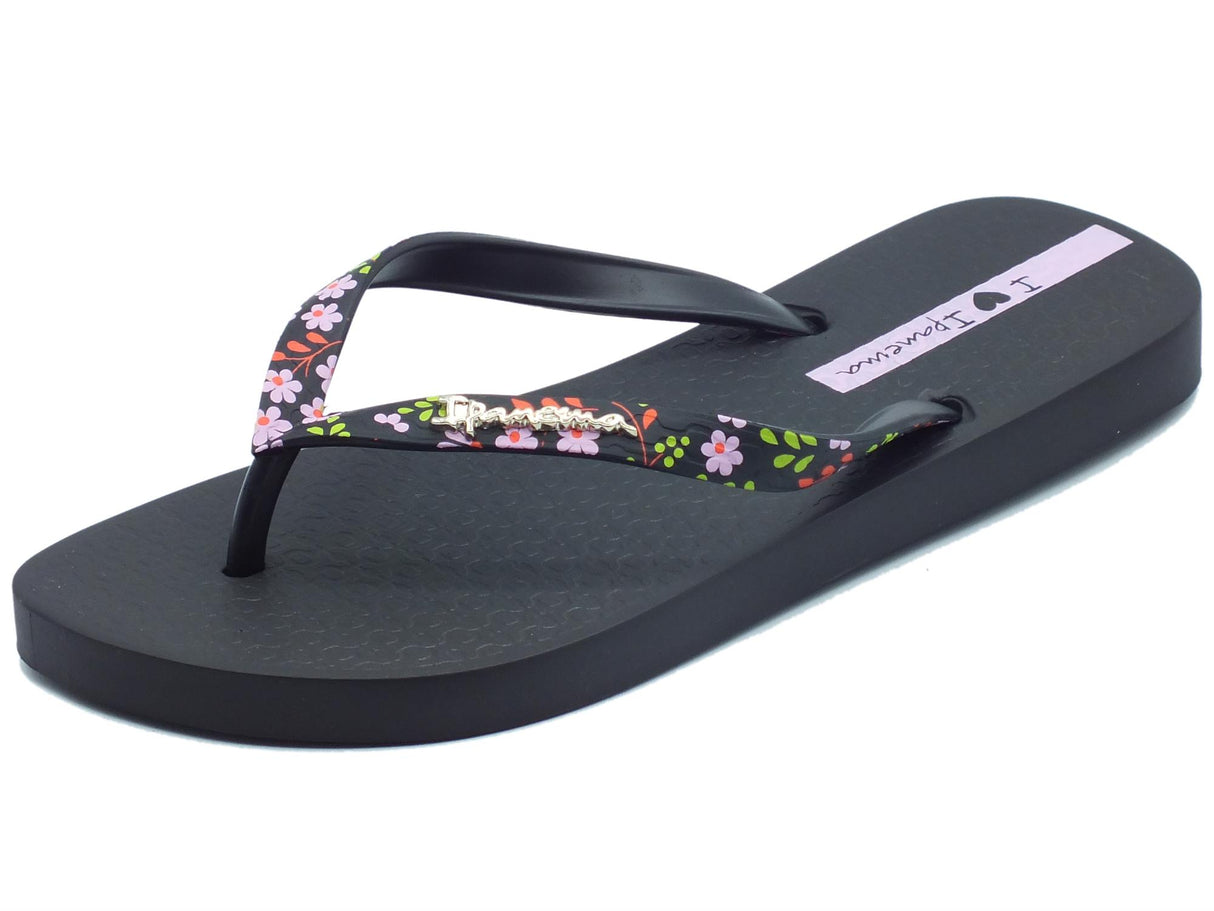 Ipanema Ipanema 83443 Duna Fem Black Infradito per Donna in gomma con zeppetta bassa Black