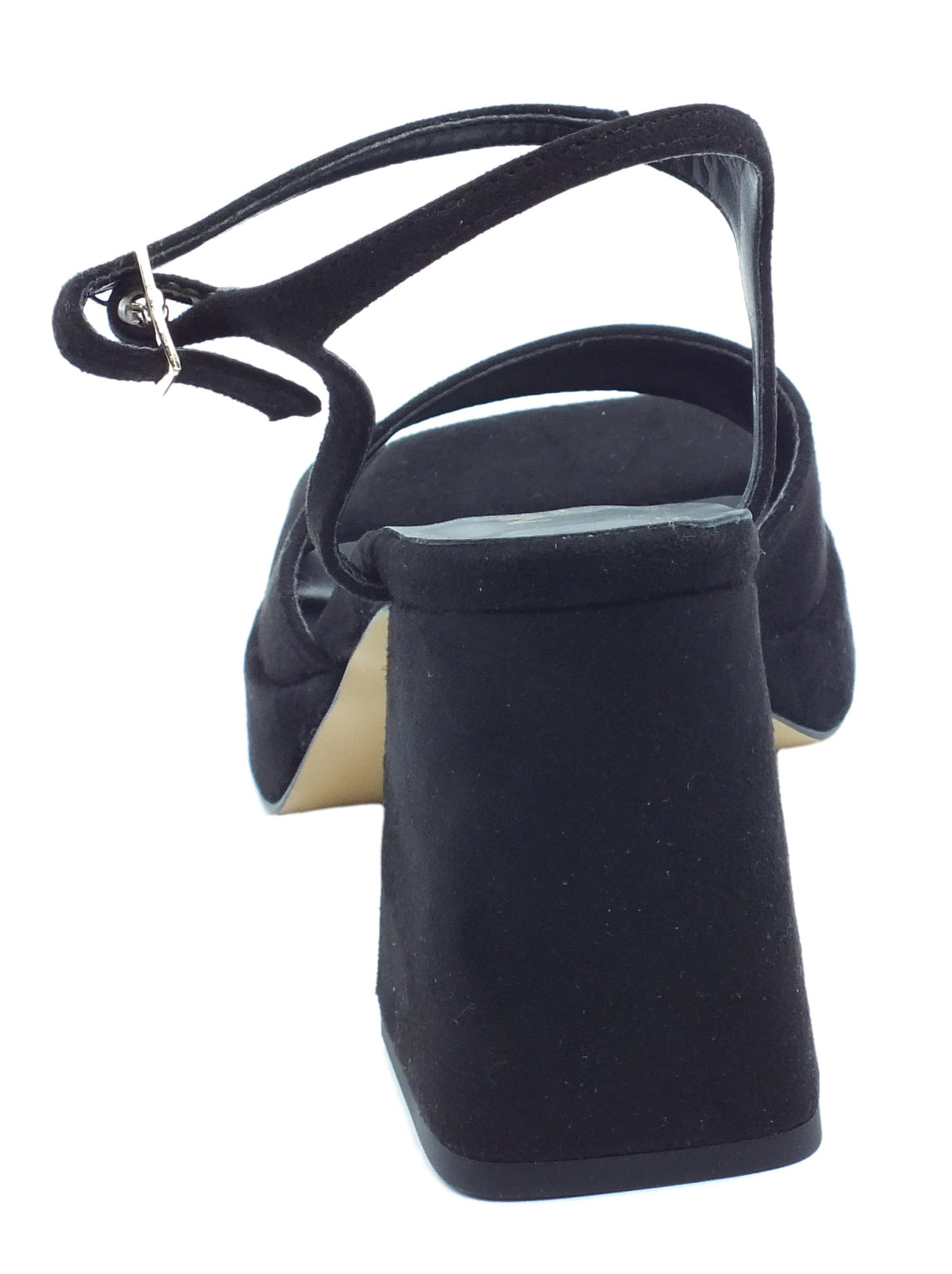 Nacrèe Nacrèe ZOE004 Cam Nero Sandali eleganti per Donna in econabuk con tacco alto Nero