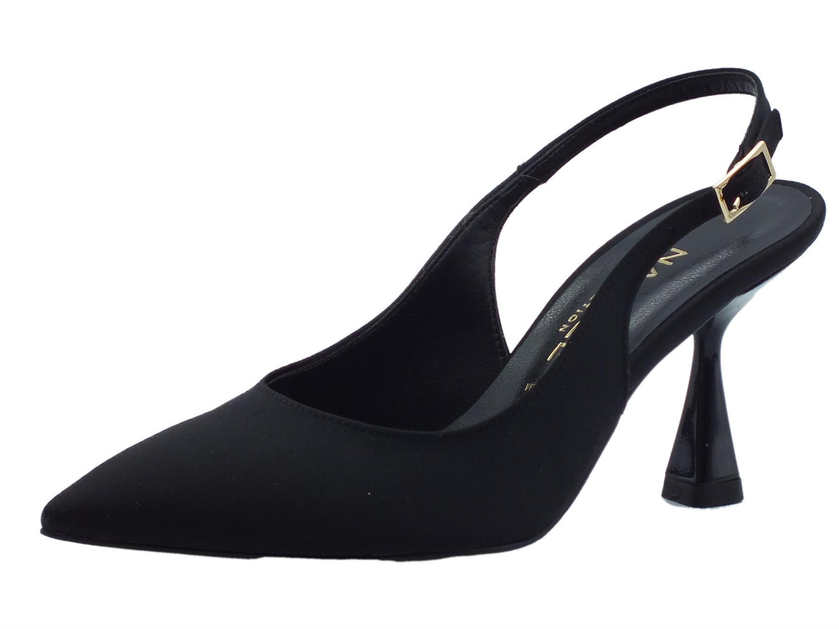 Nacrèe Nacrèe 2164K032 Raso Nero Sandali eleganti per donna tacco alto Raso Nero