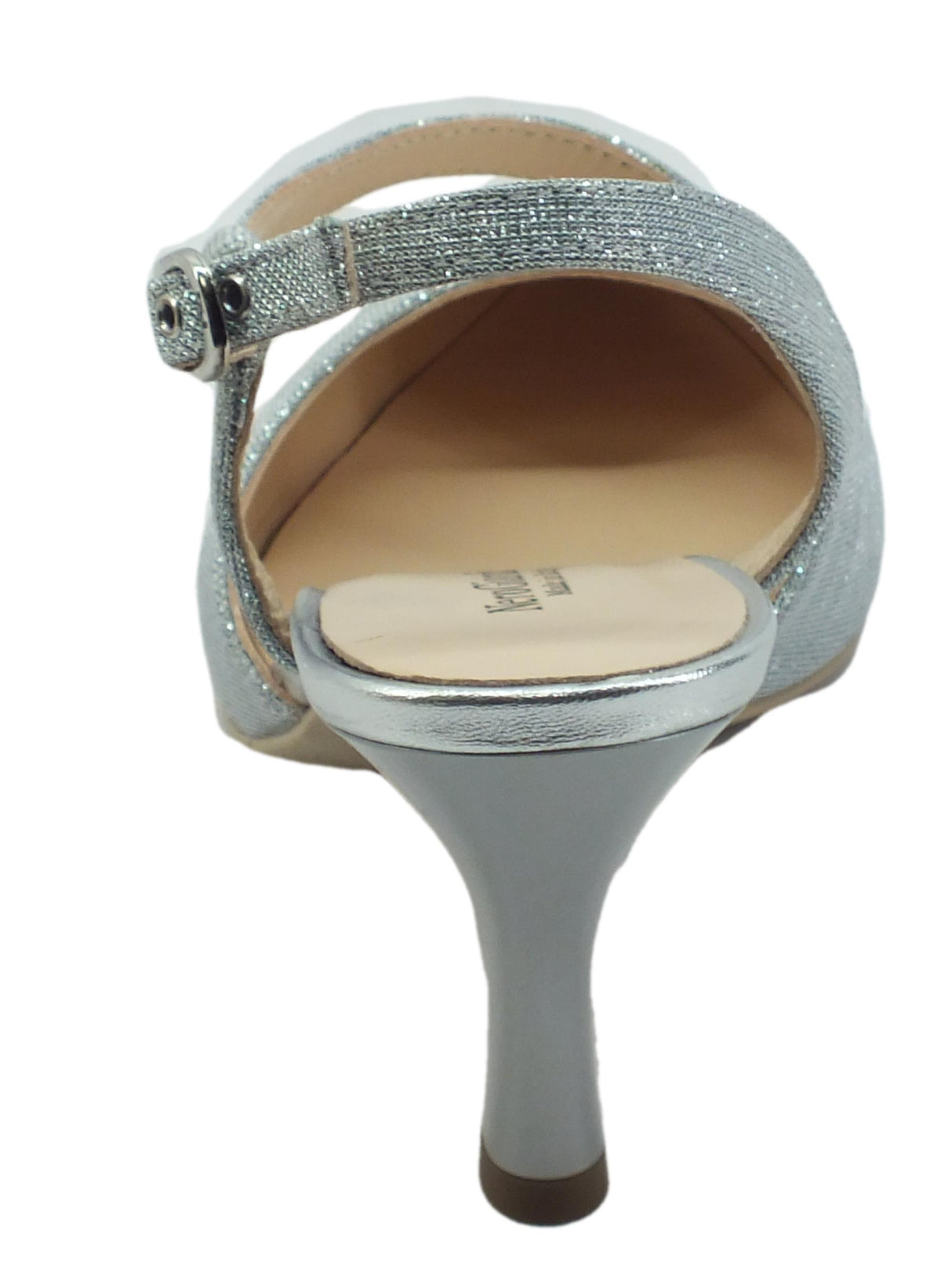 Nero Giardini NeroGiardini E307010DE Notturno Ghiaccio Decoltè punta Donna tessuto brillantinato tacco spillo Notturno Ghiaccio