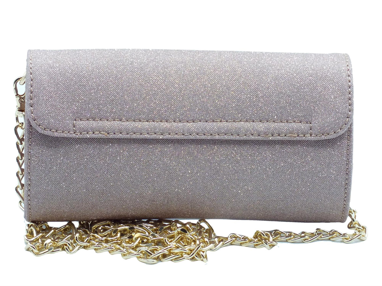 Nero Giardini NeroGiardini E343007DE Microglitter rosa Pochette tracollina elegante cerimonia Donna brillantinata rosa