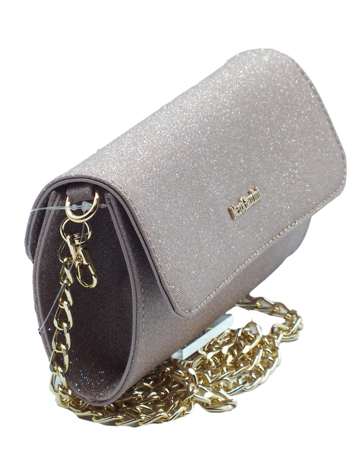 Nero Giardini NeroGiardini E343007DE Microglitter rosa Pochette tracollina elegante cerimonia Donna brillantinata rosa