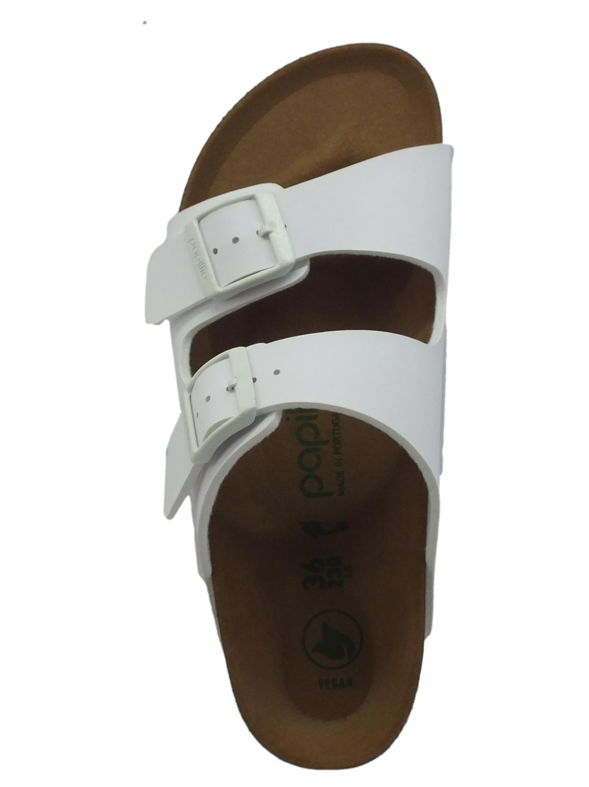 Papillio Papillio 1018581 Arizona Grooved White Sandali per Donna con doppia fibia Grooved White