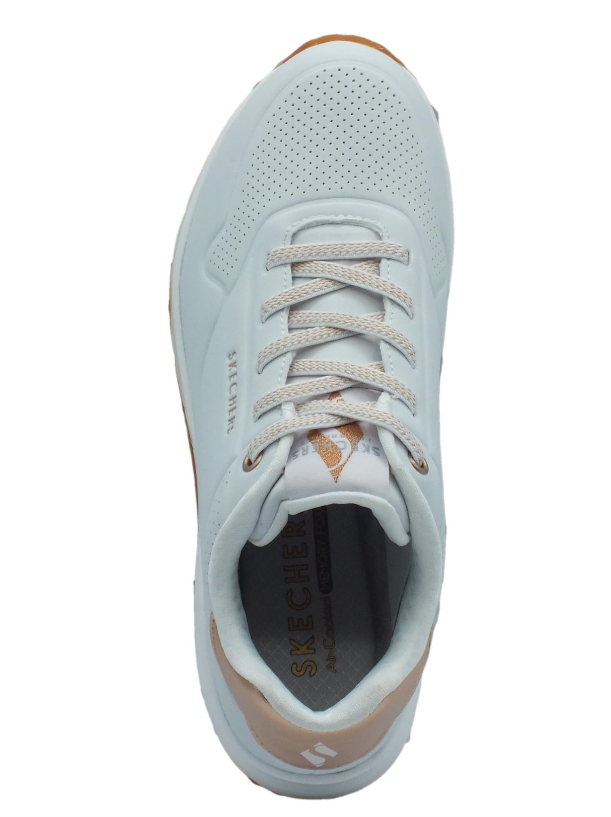 Skechers Skechers Street 155196 Uno Shimmer Away White Scarpe Sportive per Donna in sintetico White