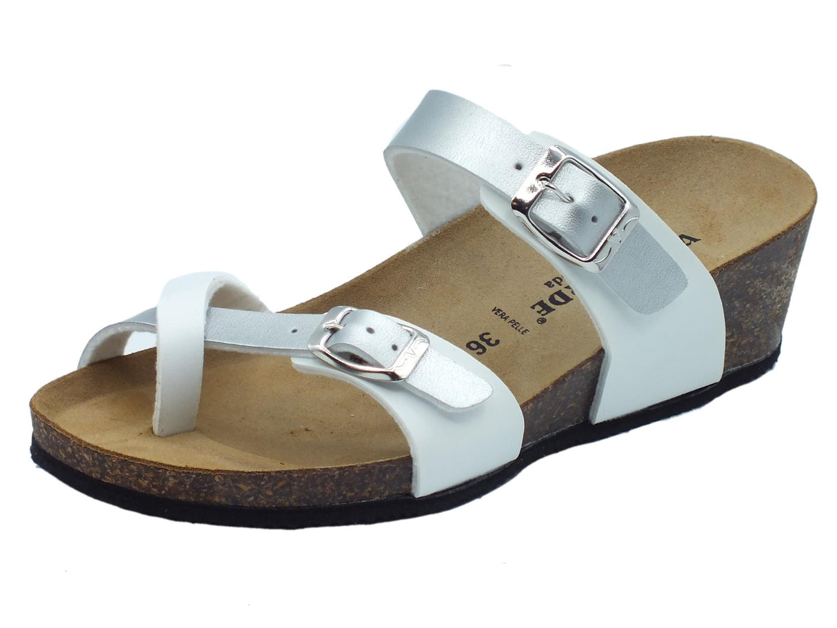 Valleverde Valleverde Infradito zeppa bassa Donna VG1395P Bianco sintetico bianco Bianco