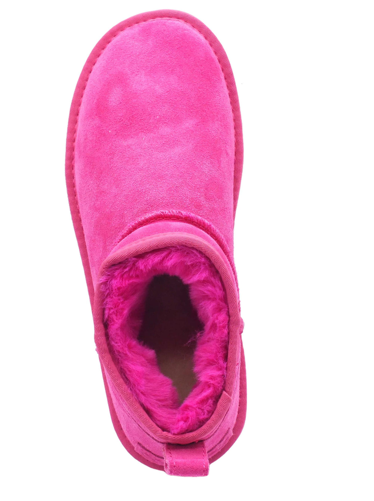 Colors of California Colors of California HC.YWPLA01 Fuxia mammuttini per Donna in nabuk con pile zeppa alta Fuxia