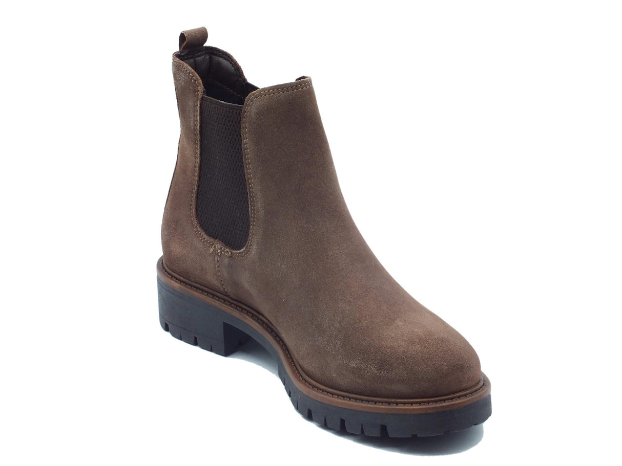 Cinzia Soft Cinzia Soft IS232106M Cacao Tronchetti con tacco per Donna in nabuk con doppio elastico laterale Cacao