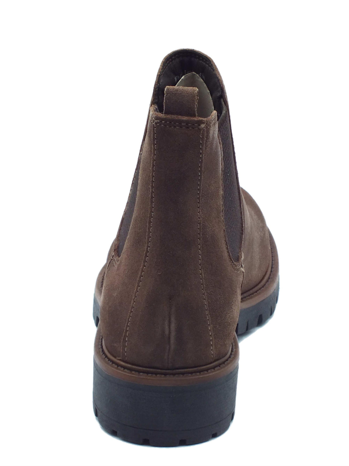 Cinzia Soft Cinzia Soft IS232106M Cacao Tronchetti con tacco per Donna in nabuk con doppio elastico laterale Cacao